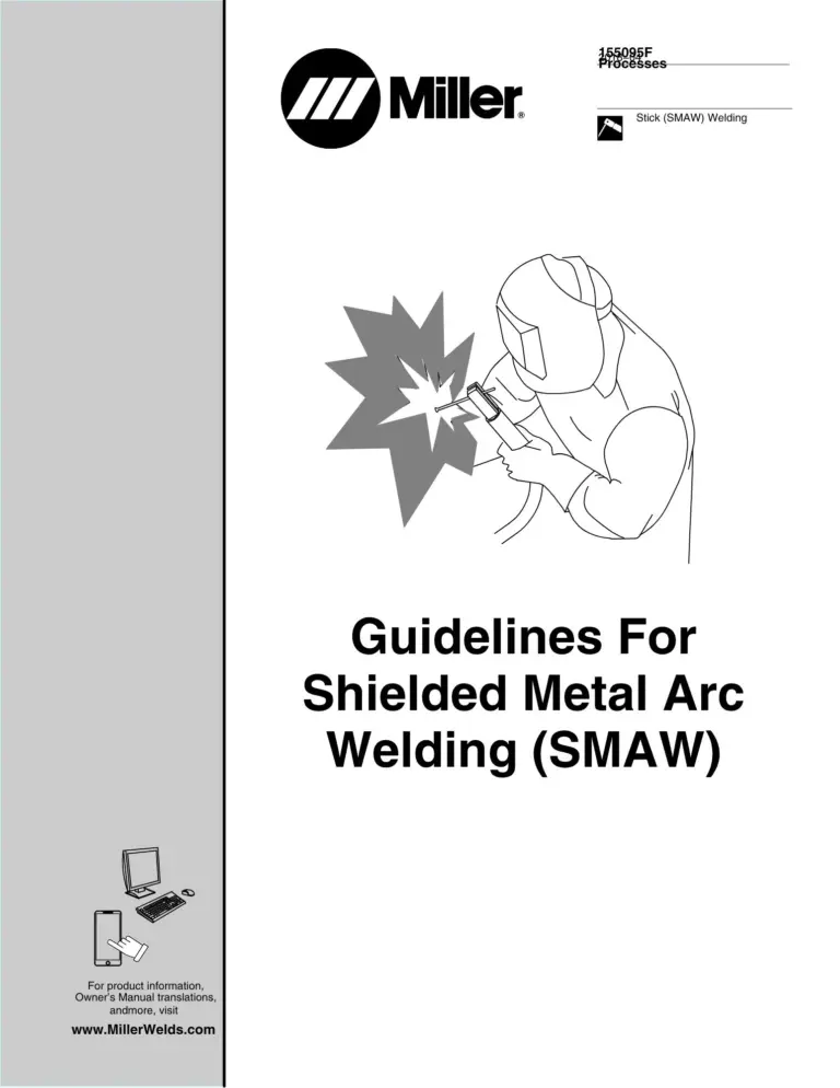 155095f Guidelines for Shielded Metal Arc Welding (SMAW)
