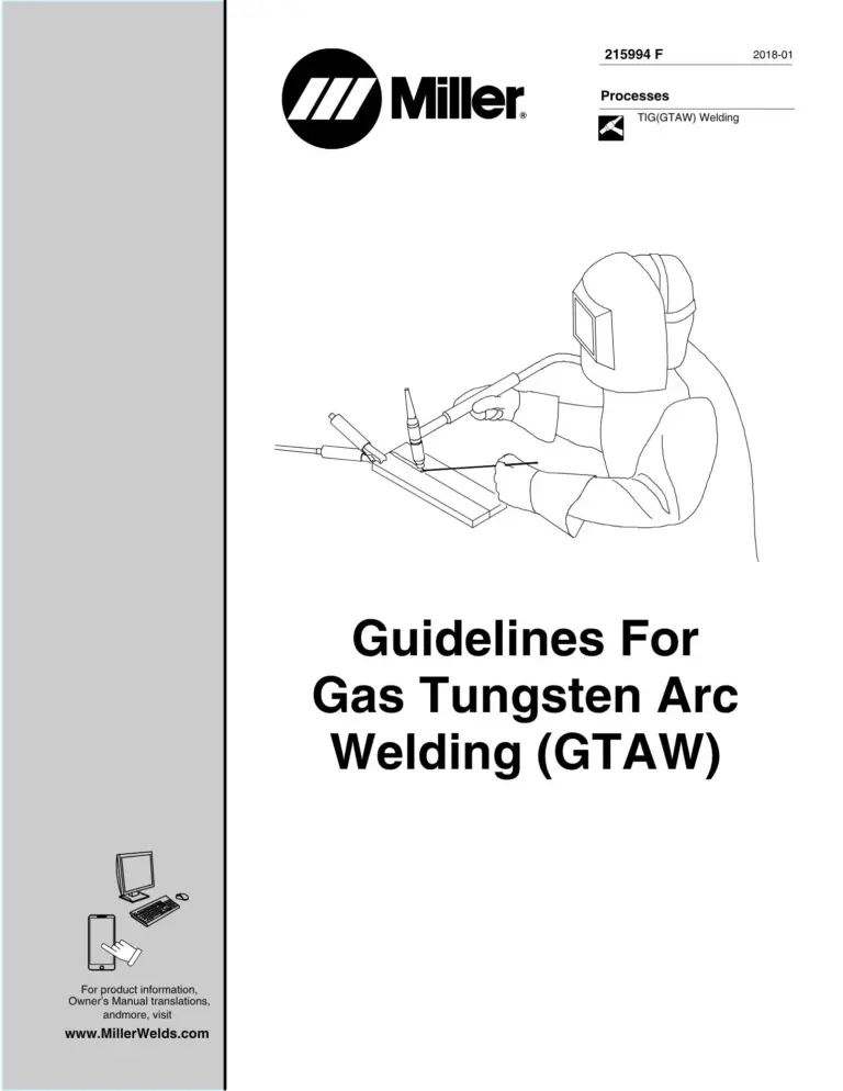 215994f Guidelines for Gas Tunsten Arc Welding (GTAW)
