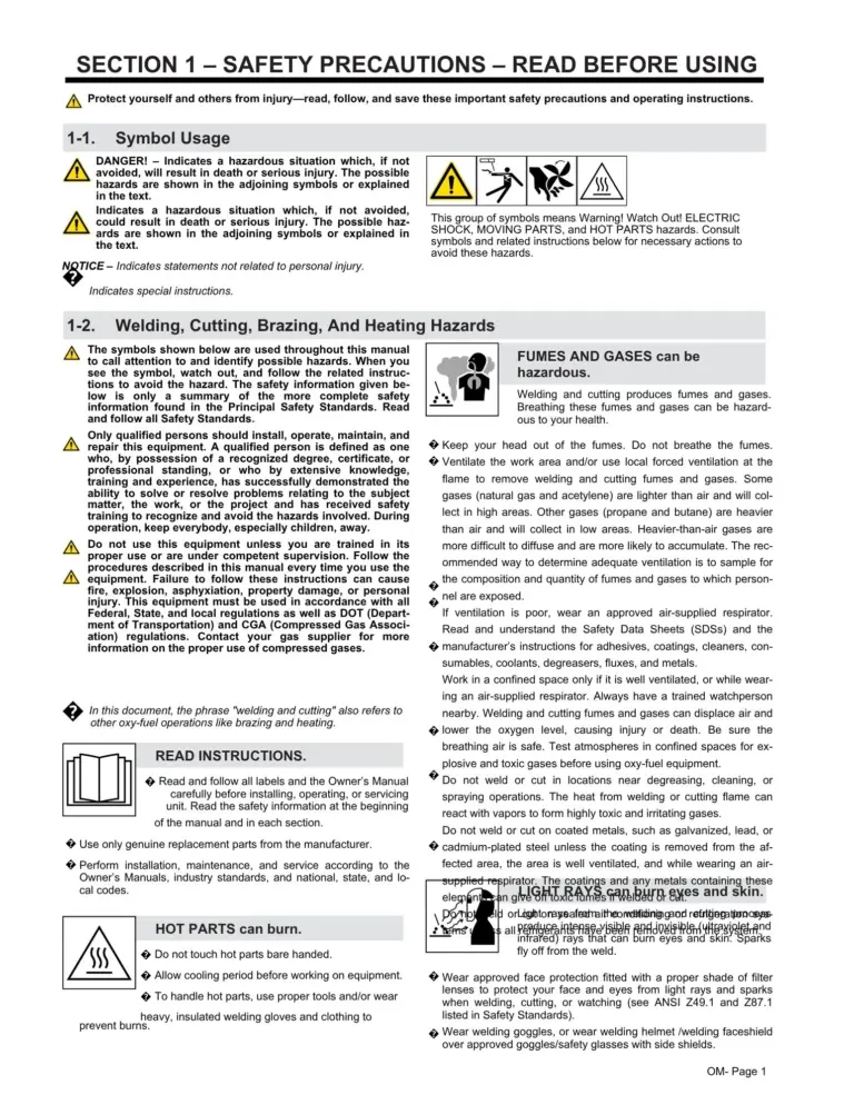 Oxy-fuel-equipment