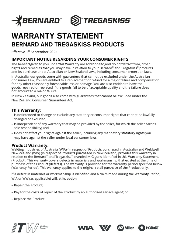 bernard-tregaskiss-warranty-statement